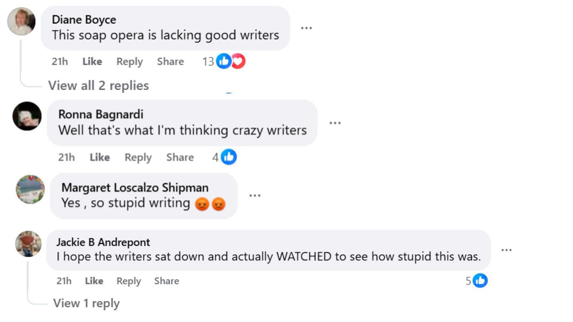 Comments by fans on the post (Image via Facebook/@Wes Lerat)